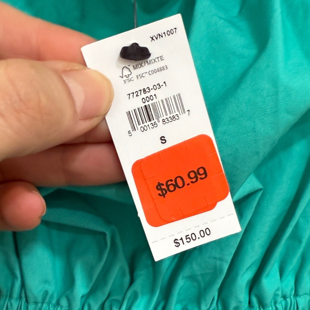 Banana Republic Teal Midi Dress - Picture 4 of 4